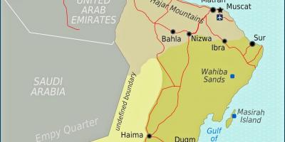 מפה של עומאן duqm